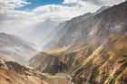 Pandzhkhok-Sughd-Tajikistan Canyon in the mountains of Tajikistan Art Print